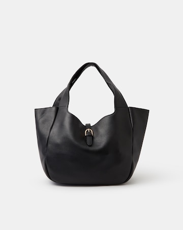 Accessorize Buckle Tab Leather Shoulder Bag