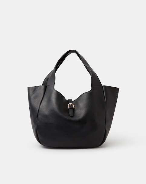 Accessorize Buckle Tab Leather Shoulder Bag
