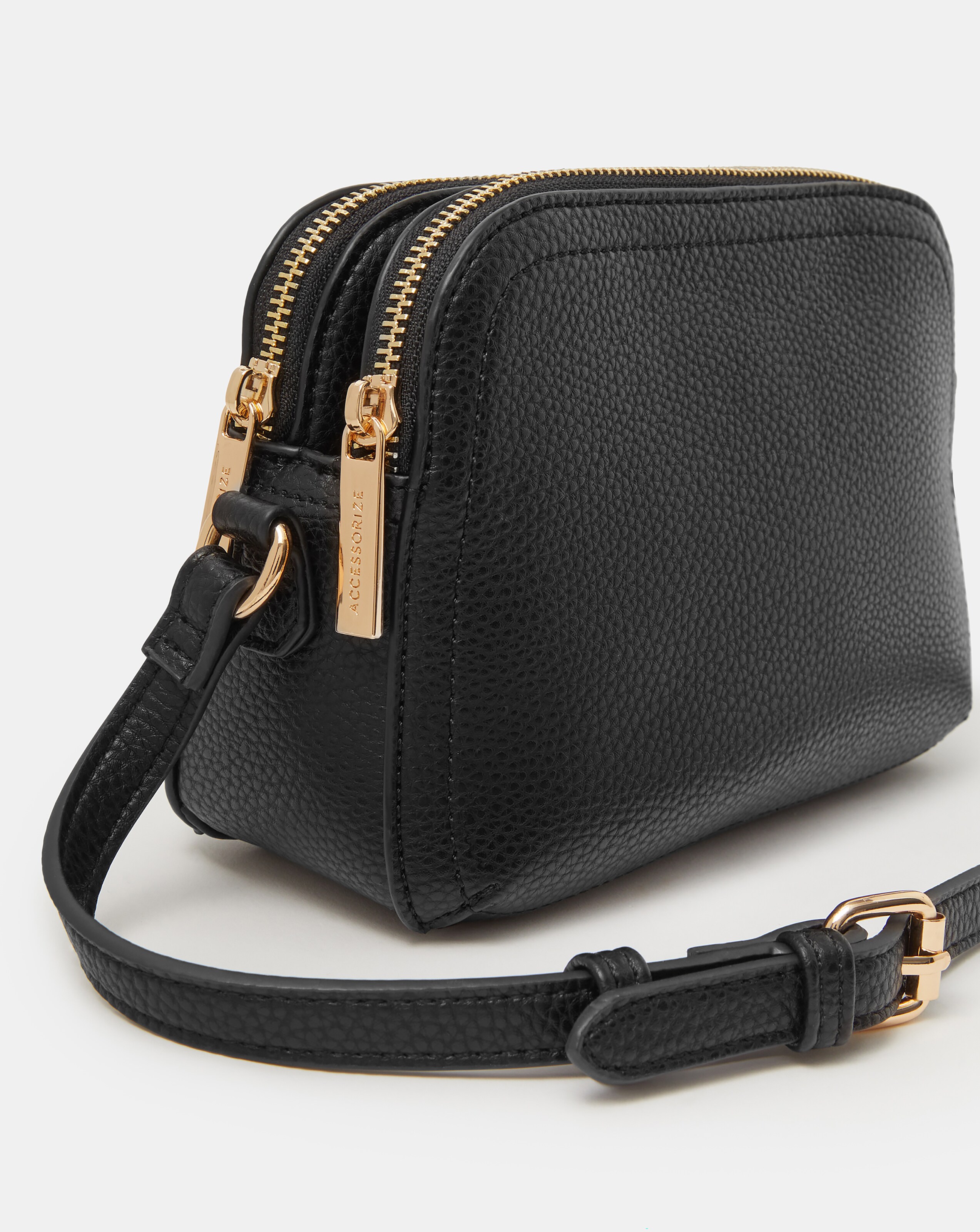 Accessorize Double Zip Crossbody Bag | Simply Be