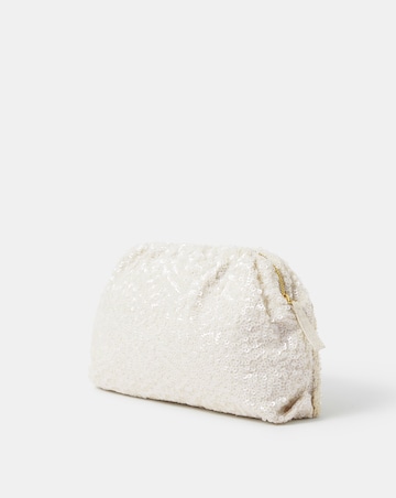 Accessorize Macrame Sequin Clutch Bag