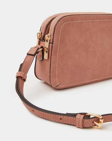 Accessorize Double Zip Crossbody Bag
