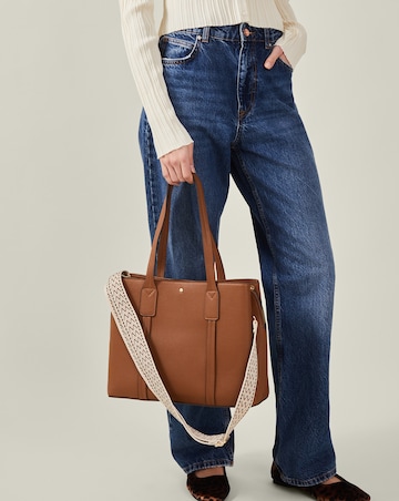 Accessorize Webbing Strap Tote Bag
