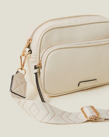 Accessorize Dina Double Zip Cross-Body Bag