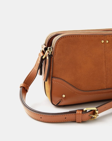 Accessorize Classic Double Zip Crossbody Bag