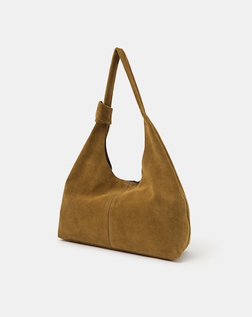 Accessorize Slouchy Knot Leather Shoulder Bag