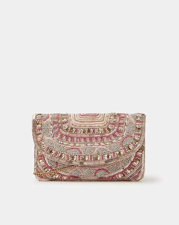Accessorize Bead Embellished Clutch Bag