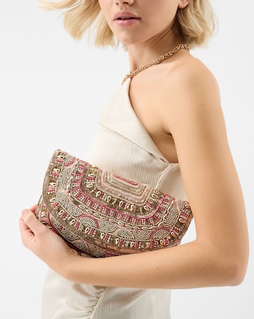 Accessorize Bead Embellished Clutch Bag