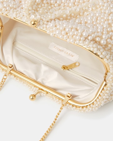 Accessorize Cloud Pearl Beaded Mini Bag