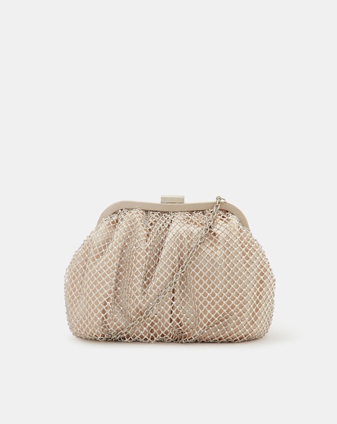 Accessorize Sequin Clip Frame Clutch Bag