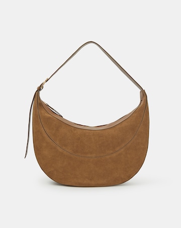 Accessorize Scoop Suede Shoulder Bag