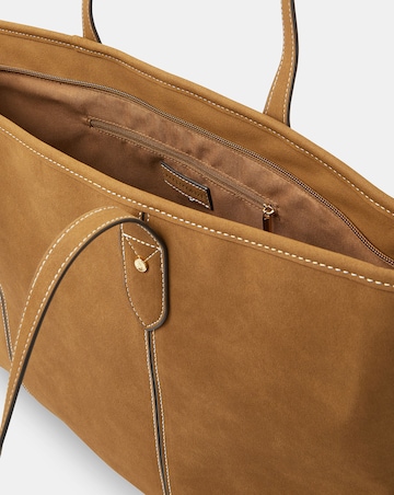 Accessorize Faux Suede Tote Bag