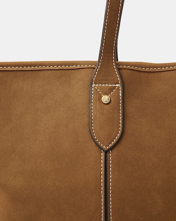 Accessorize Faux Suede Tote Bag