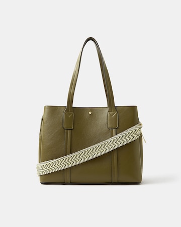 Accessorize Webbing Strap Leather Bag