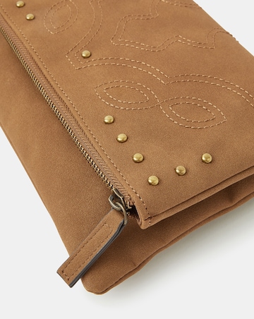 Accessorize Fold Over Zip  Crossbody Bag