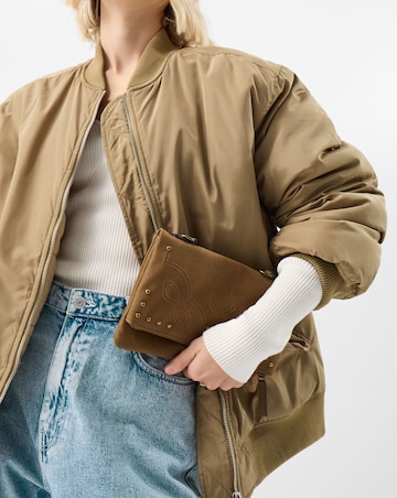 Accessorize Fold Over Zip  Crossbody Bag