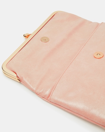 Accessorize Fold Over Clip Frame Clutch Bag