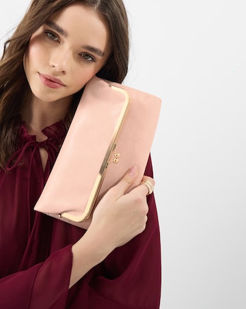 Accessorize Fold Over Clip Frame Clutch Bag