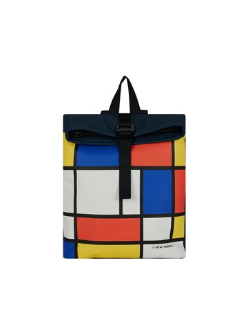 New Rebels Mondriaan PU Rolltop Tablet Backpack Mini