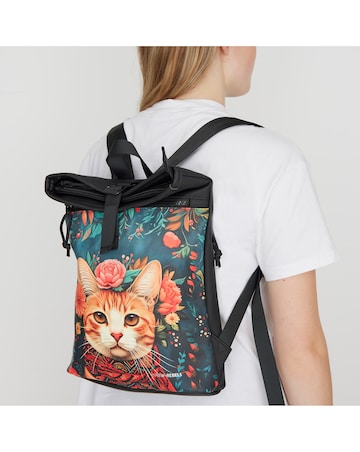 New Rebels Catface PU Rolltop Tablet Backpack Mini