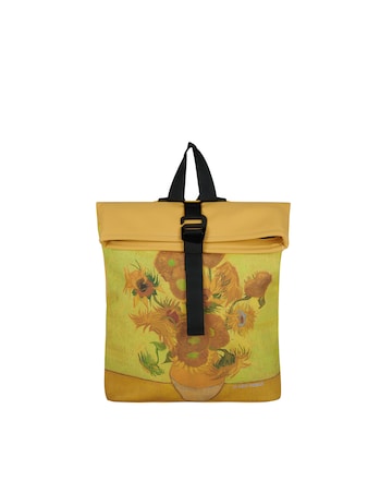 New Rebels Sunflower PU Rolltop Tablet Backpack Mini