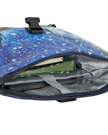 New Rebels Cafe at Night PU Rolltop Laptop (15.6") Backpack