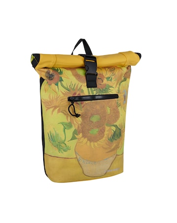 New Rebels Sunflower PU Rolltop Laptop (15.6") Backpack