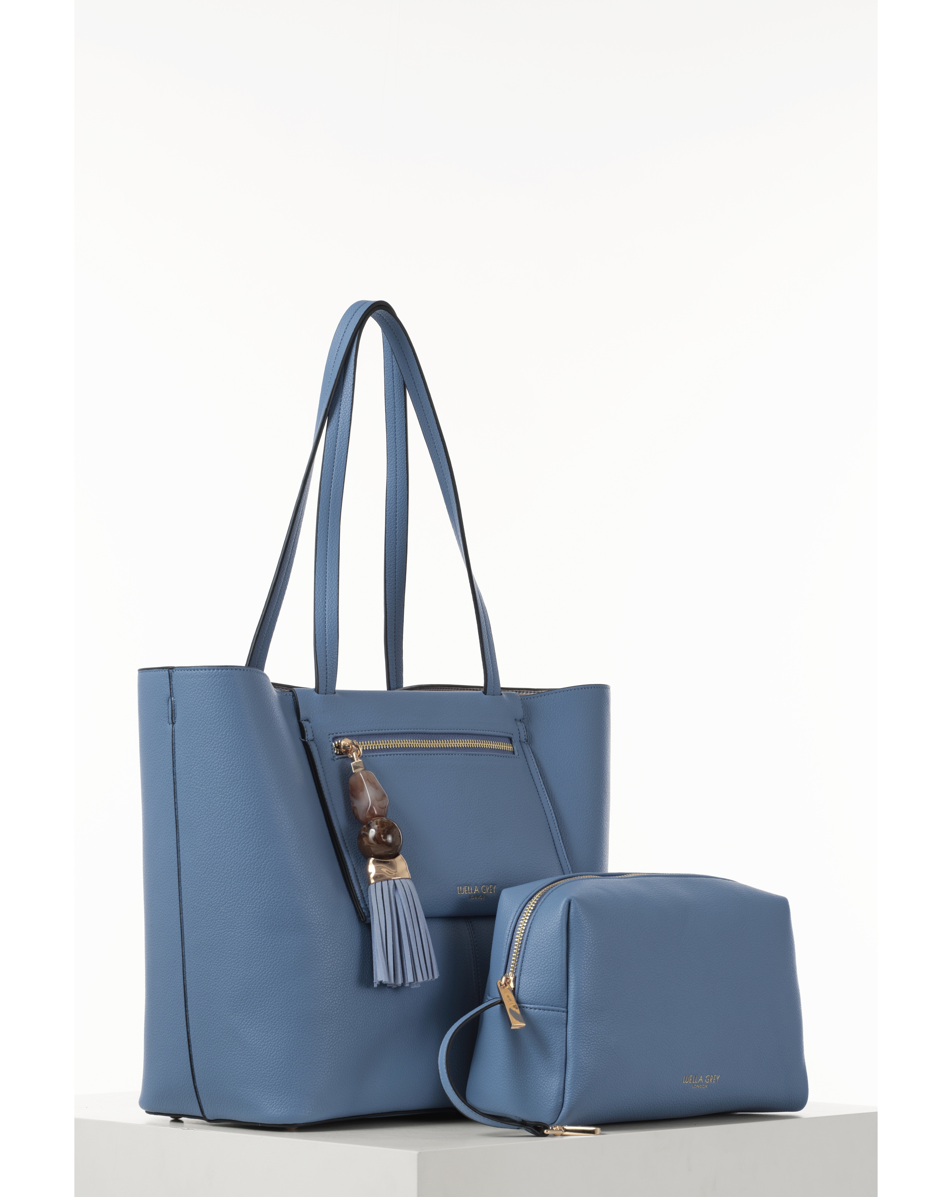 New In - Luella Grey Catalina Blue Tote
