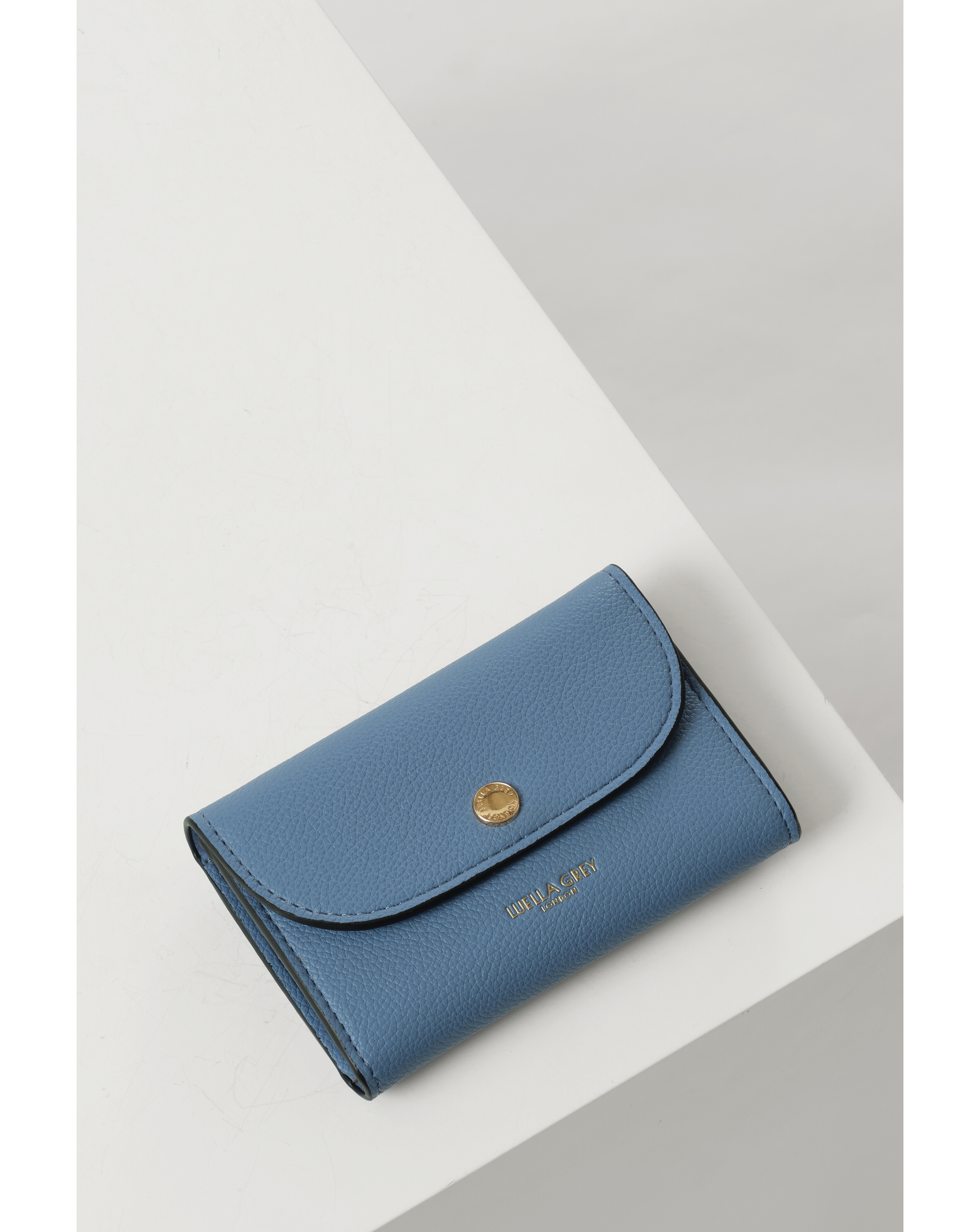 New In - Luella Grey Marina Blue Medium Purse
