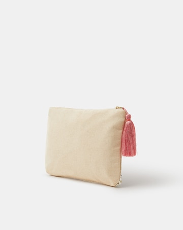 Accessorize Embroidered Sequin Pouch