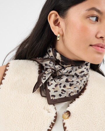 Accessorize Animal Print Square Scarf