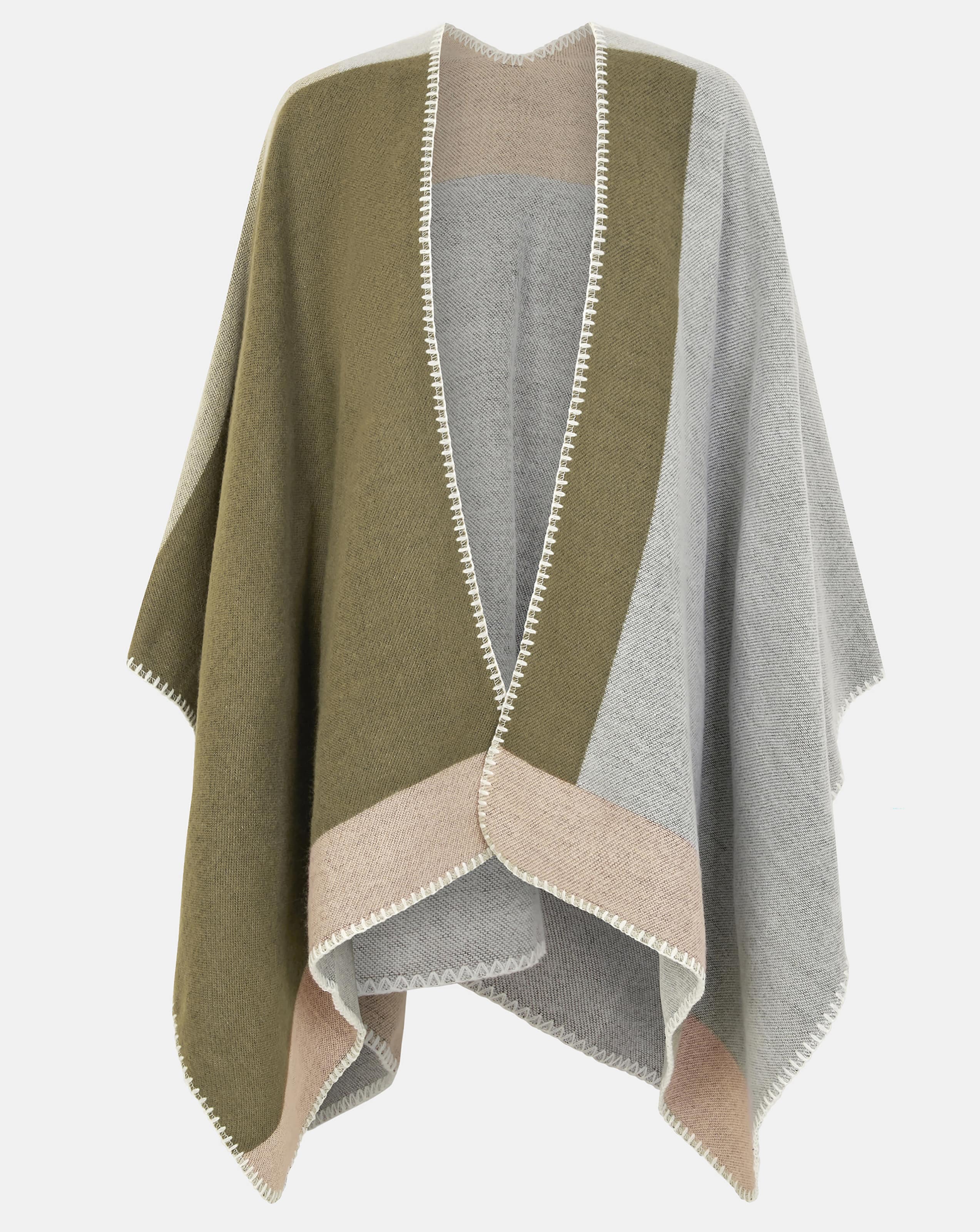 New In - Accessorize Colourblock Poncho