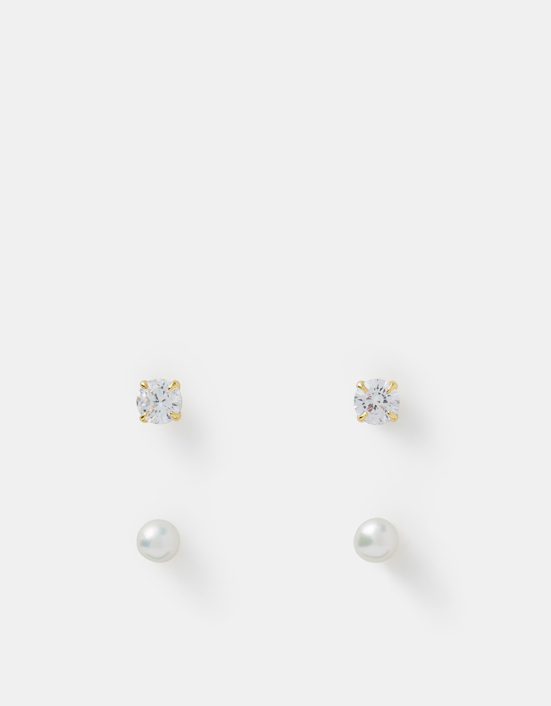 New In - Accessorize 14ct Gold- Stud Earrings