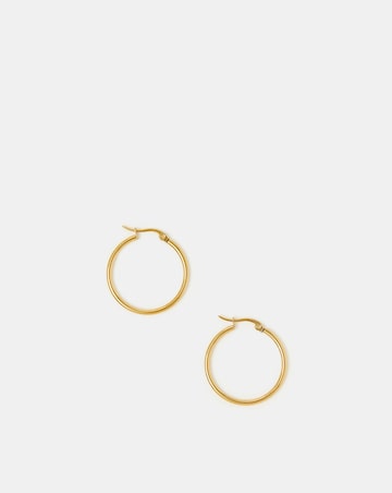 Accessorize Medium ST Hoop Earrings