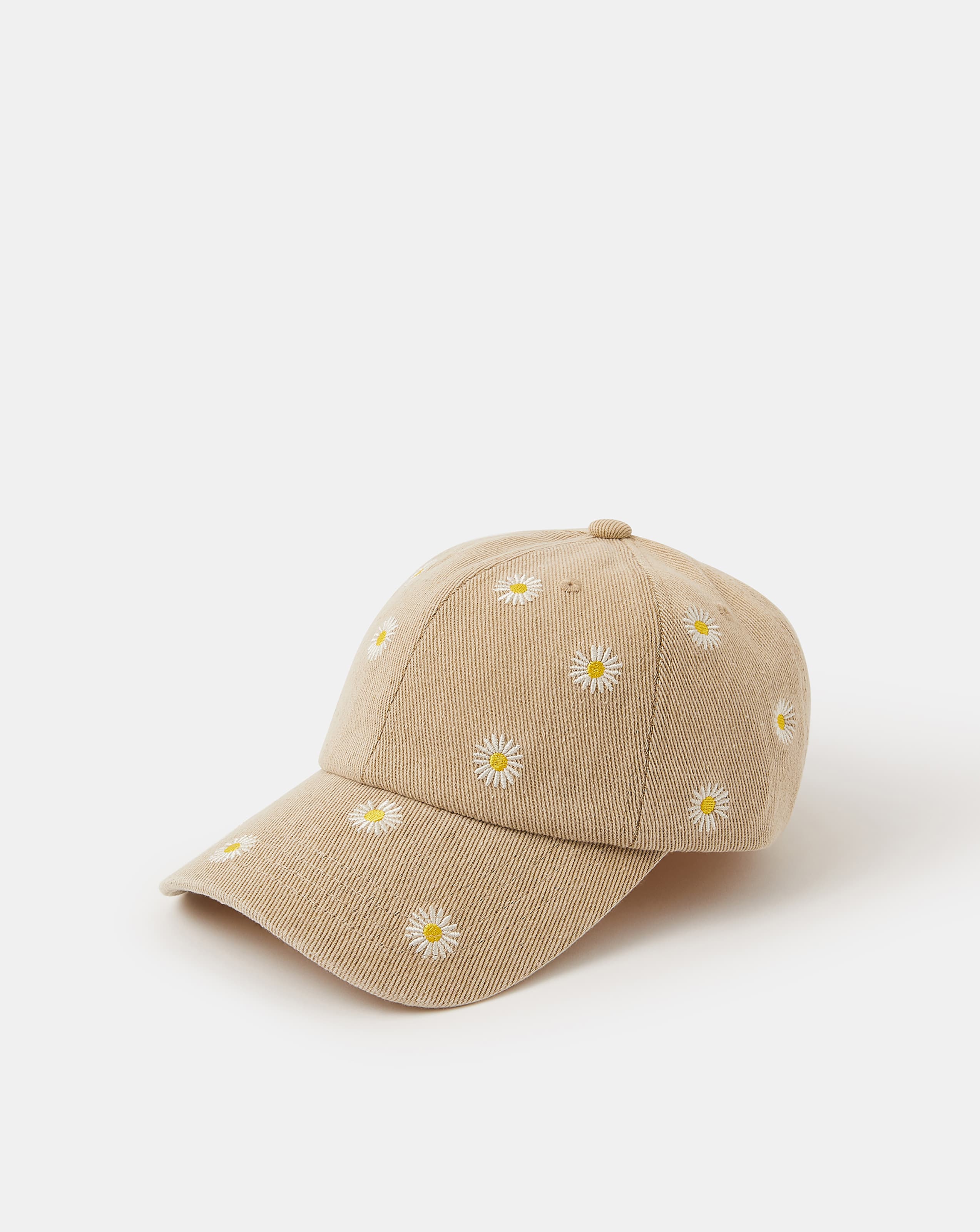 New In - Accessorize Daisy Embroidered Cap