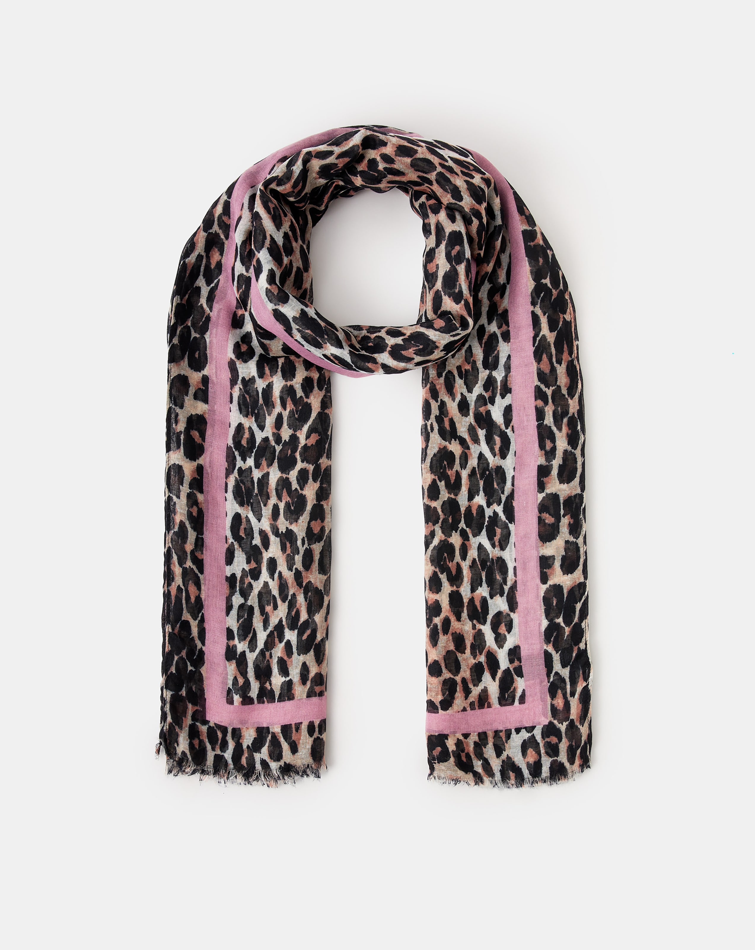 New In - Accessorize Leopard Print Scarf