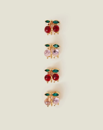 Accessorize 4-Pack Cherry Gem Claw Clip