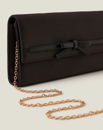 Accessorize Bow Satin Clutch Bag