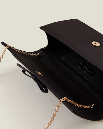 Accessorize Bow Satin Clutch Bag
