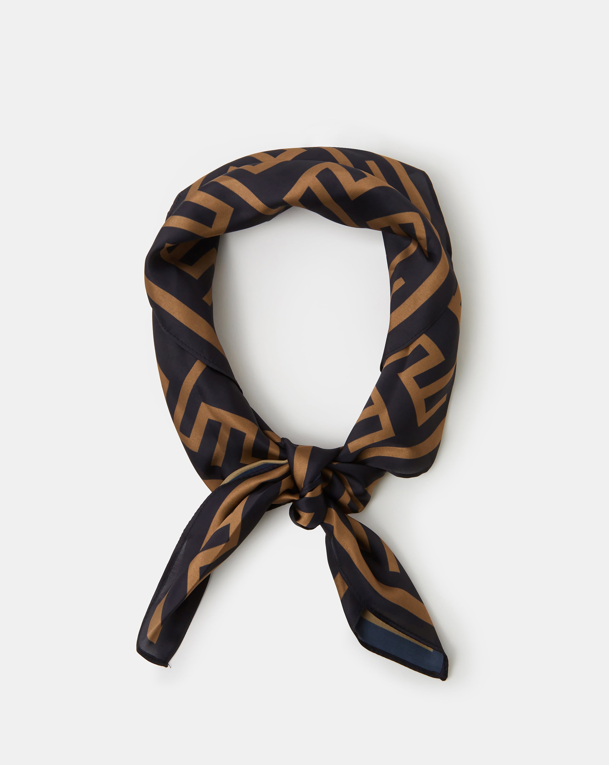 New In - Accessorize Geometric Print Square Scarf