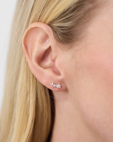 Accessorize Sparkle Flower Stud Earrings