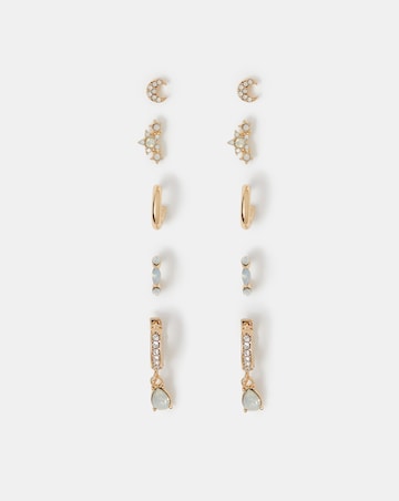 Accessorize Stone Stud & Hoop Earrings