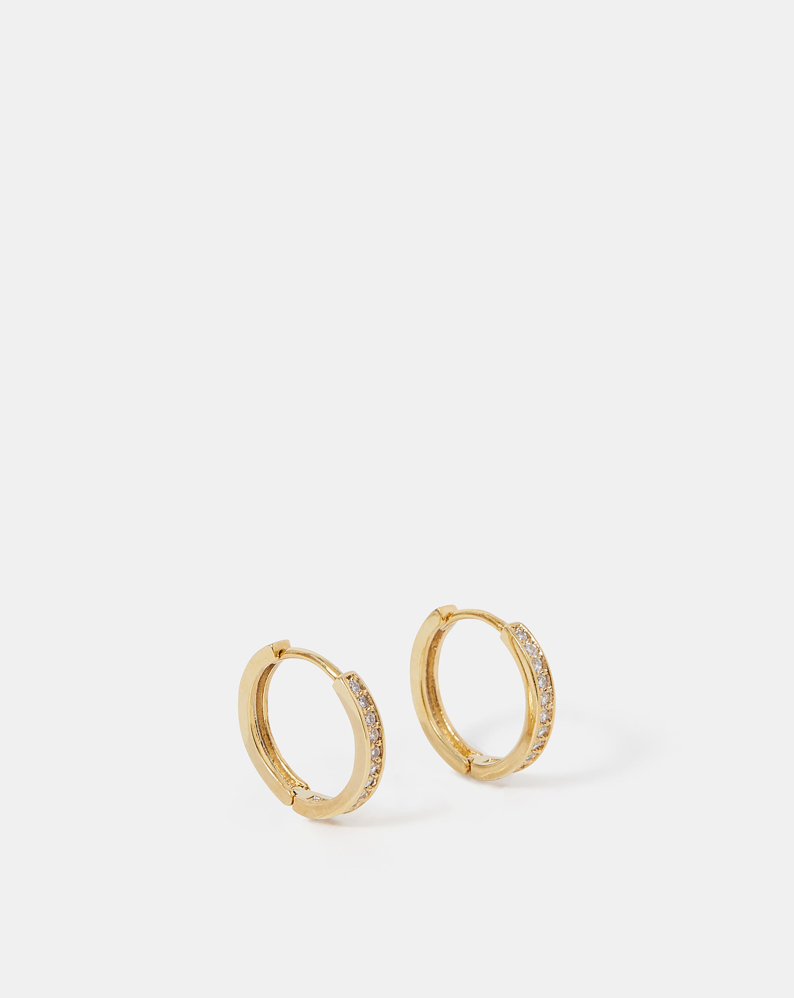 New In - Accessorize Gold-Plated Hoop Earrings