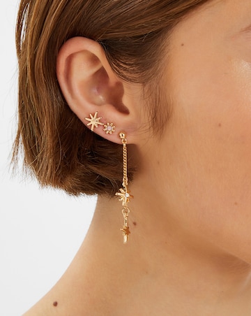 Accessorize Celestial Chain Stud Earring