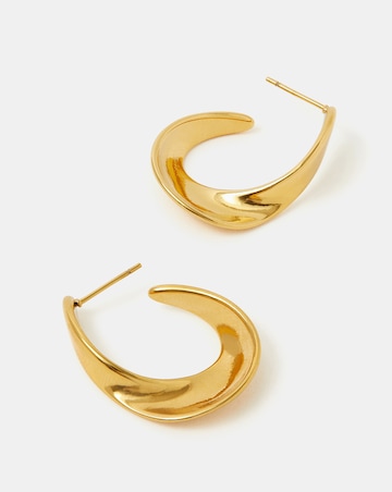 Accessorize Oval Twist Hoop Earrings