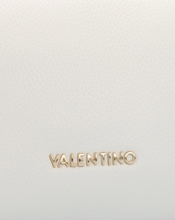 Valentino Bags Pattie Haversack White Pebbled Cross Body Bag