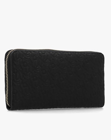Valentino Bags Falak Black Zip Around Wallet