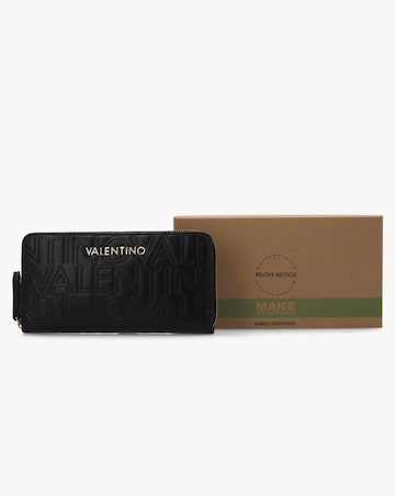 Valentino Bags Lio Black Zip Around Wallet