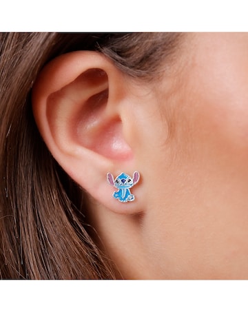 Stitch Blue Stud Earrings