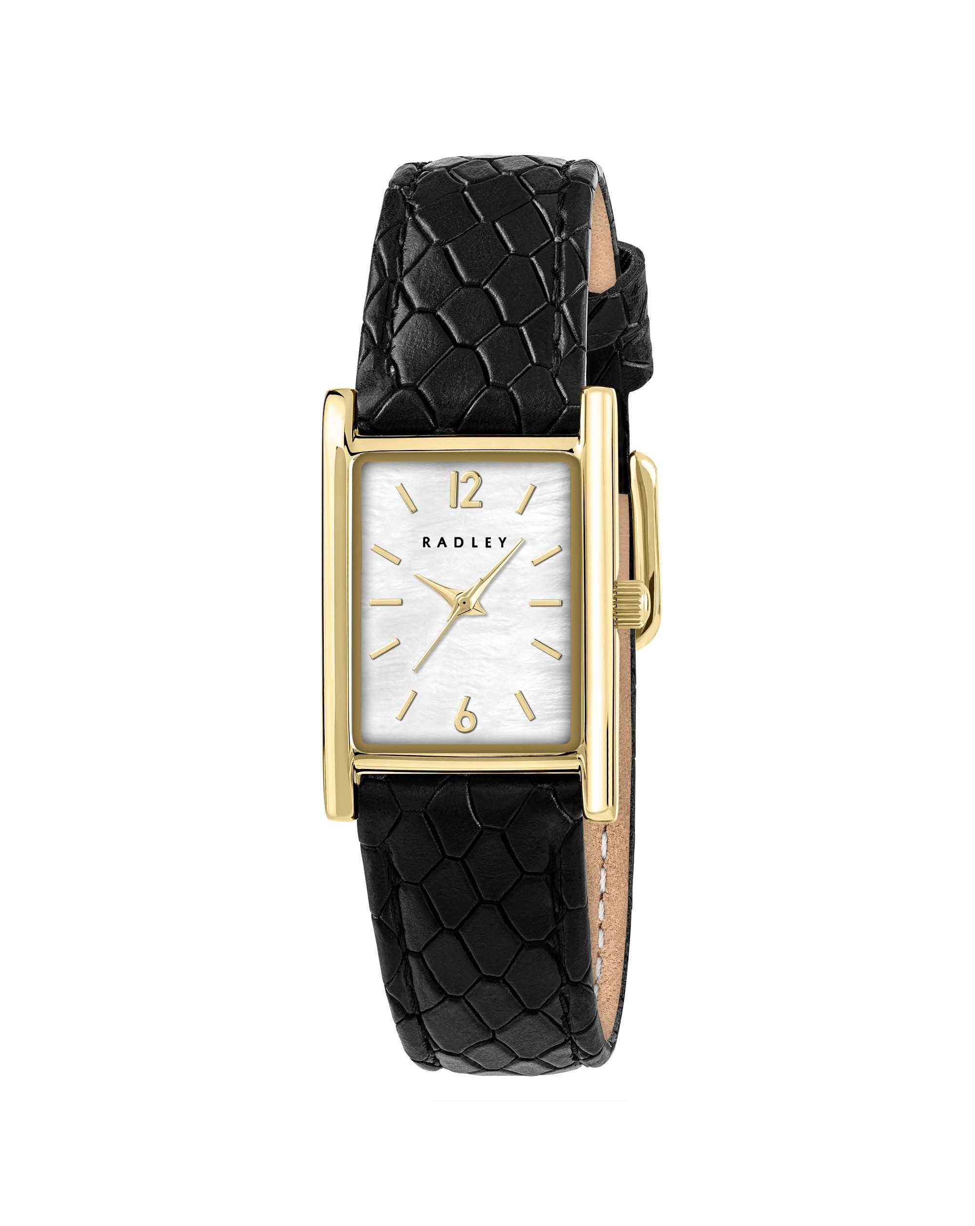 New In - Radley Black Leather Strap Watch
