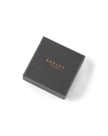 Radley Silver Clear CZ Flower Earrings